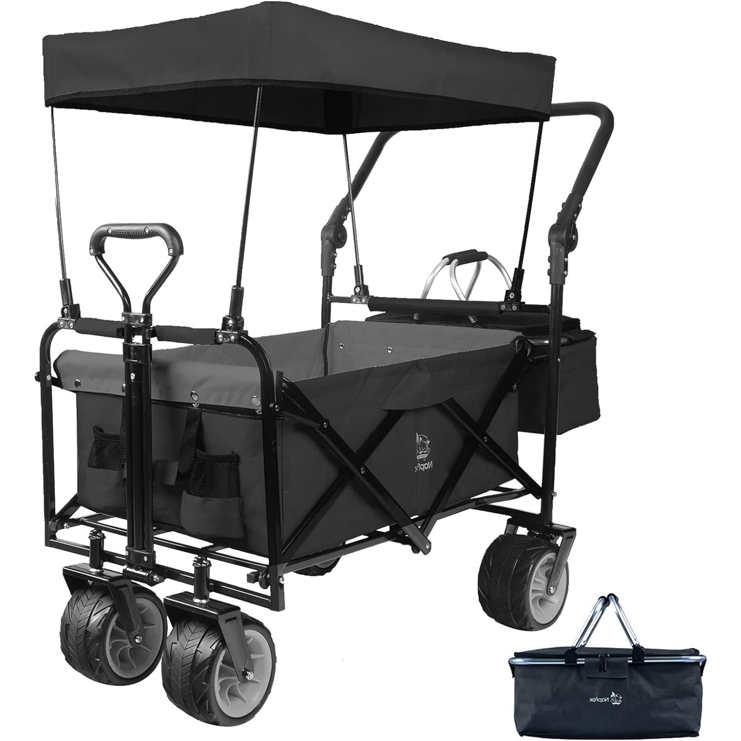 IFAST Collapsible Wagon Heavy Duty Folding Cart with Removable Canopy