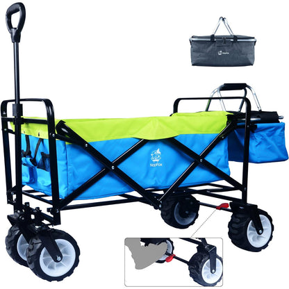 IFAST Collapsible Duty Wagon Cart Outdoor Beach Cart With Cooler Bag