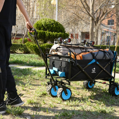 IFAST Collapsible Duty Wagon Cart Outdoor Beach Cart With Cooler Bag