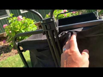 IFAST Folding Utility Cart Wagon & Storage With Adjustable Push/Pull Handle